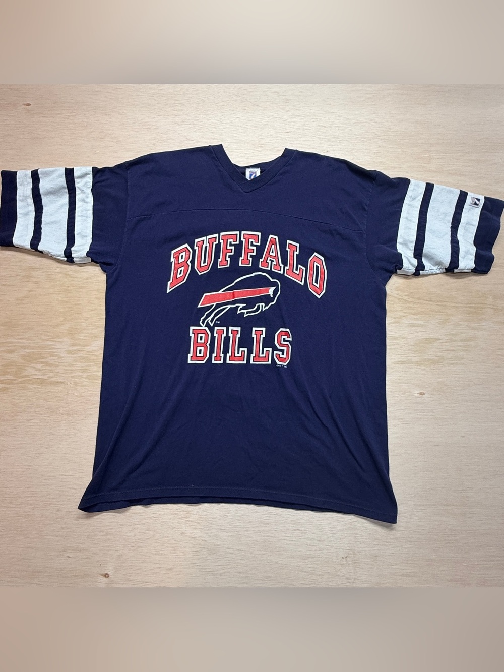Vintage 90s Buffalo Bills Shirt Mens XL Logo 7 USA Blue Jersey Graphic Tee NFL